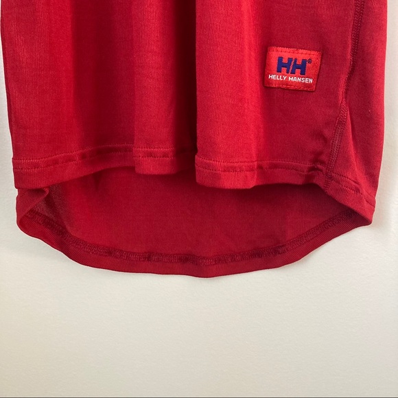 Helly Hansen Lifa Stripe Red turtleneck crew Shirt - Picture 6 of 8